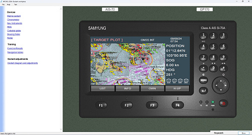 NPCNS Navigation Plotting and Celestial Navigation Simulator