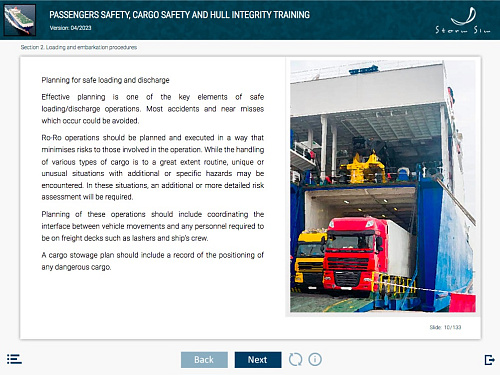 ELM Passengers safety, cargo safety and hull integrity training