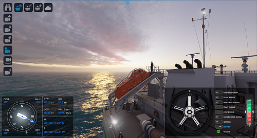 FFLBS-C Free fall lifeboat simulator (software version, Class C)