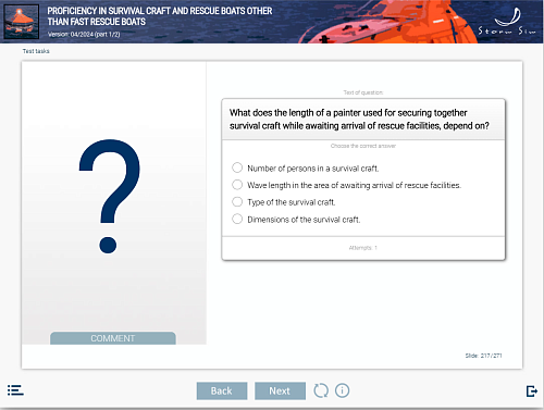 ELM Proficiency in survival craft and rescue boats other than fast rescue boats