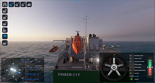 FFLBS-C Free fall lifeboat simulator (software version, Class C)