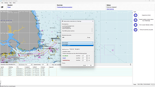 NPCNS Navigation Plotting and Celestial Navigation Simulator