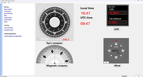 NPCNS Navigation Plotting and Celestial Navigation Simulator