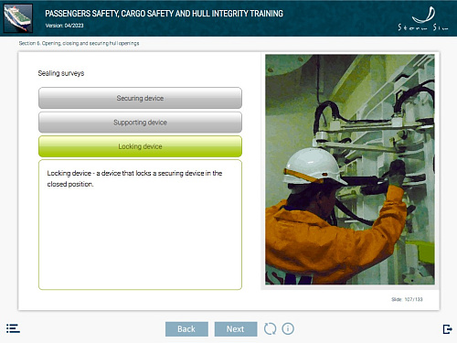 ELM Passengers safety, cargo safety and hull integrity training