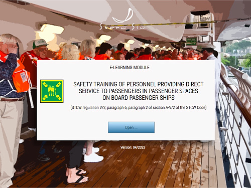 ELM Safety training of personnel providing direct service to passengers in passenger spaces on board passenger ships