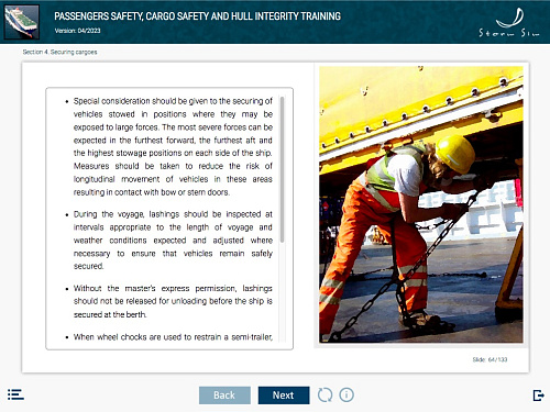 ELM Passengers safety, cargo safety and hull integrity training