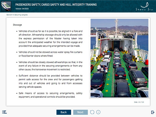 ELM Passengers safety, cargo safety and hull integrity training