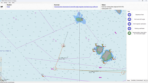 NPCNS Navigation Plotting and Celestial Navigation Simulator