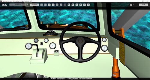 Freefall lifeboat simulation software